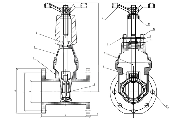 AWWA Rising Stem Resilient Seated Gate Valve